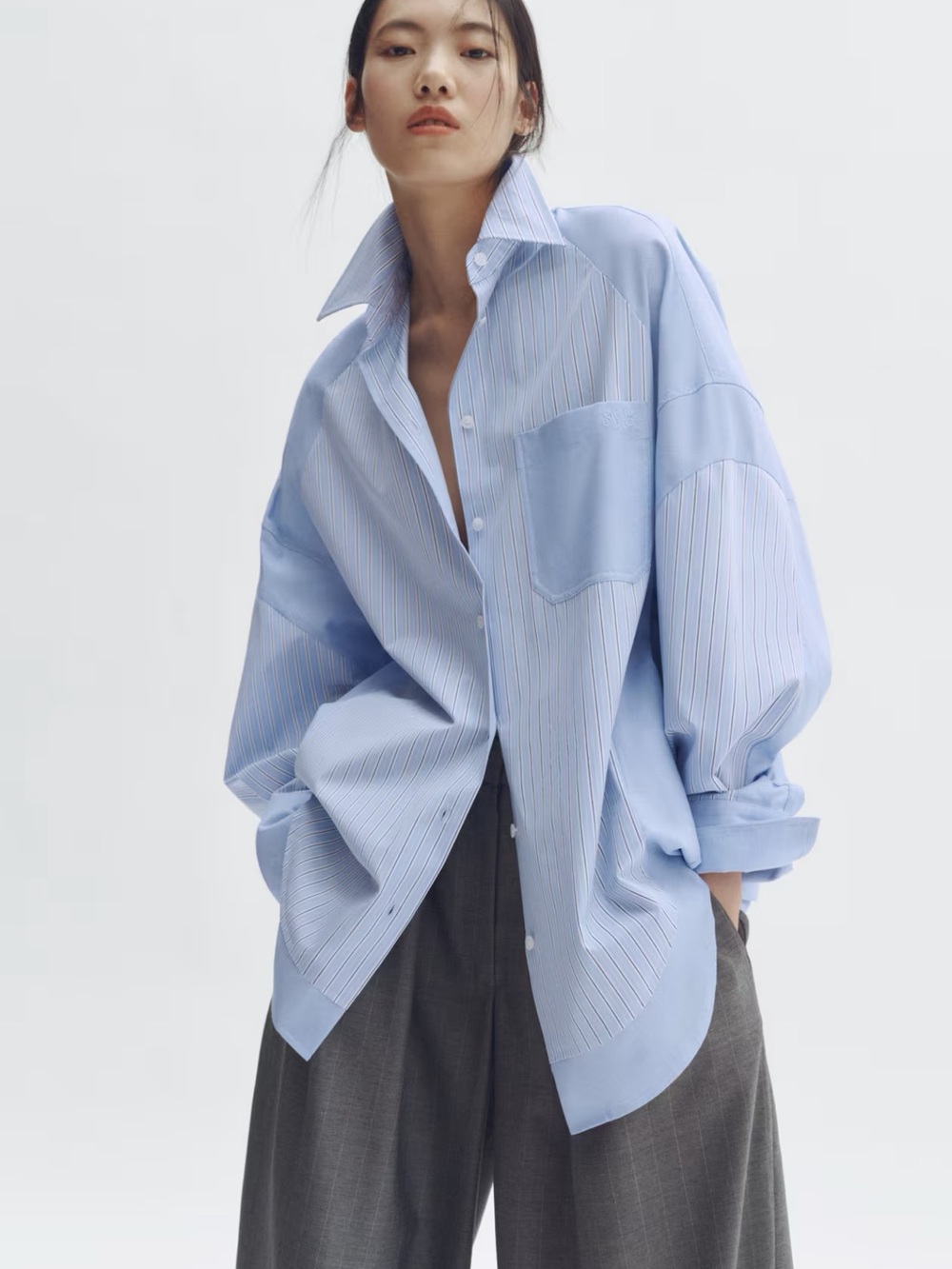 Stella McCartney h&m Poplin Shirt/New/size S